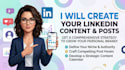 create a linkedin content plan and engaging posts