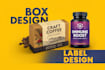 design product packaging, mailer box, labels, pouches, food packaging design