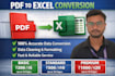 convert PDF,scan copy to excel accurately