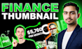 design eye catching finance youtube thumbnails
