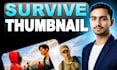 design high CTR survival challenge youtube thumbnails