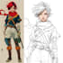 draw anime character illustration