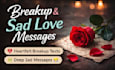 write heart touching sad and breakup messages for you