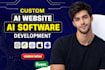 full stack development website chatbot software with ai ml