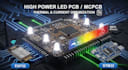 do high power led pcb mcpcb with thermal and current optimization esp32 stm32