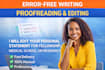 expertly edit your medical school, residency or personal statement