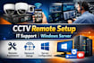 configure the cctv system remotely