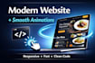 build a modern interactive landing page