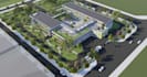 design 3d architectural rendering,secondary school campus,kindergarten classroom
