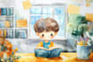 illustrate 3d children book illustration, children story
