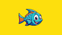 do unique fish mascot logo design 1 day