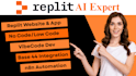 build replit website, replit website ai apps and automation