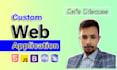 develop PHP mysql custom web application