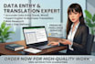 provide premium data entry and accurate translation