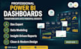 create interactive power bi dashboard and data visualization