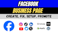create impressive professional facebook business page setup