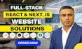 build modern full stack web solutions with react next js node js and devops