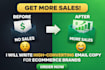 write high converting email copy for ecommerce brands
