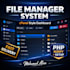 create a powerful cpanel file manager script with modern dashboard