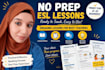 create no prep esl lesson plans for beginner students