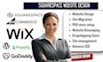 develop wix godaddy squarespace membership website redesign squarespace website