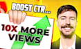 design high CTR, clickbait youtube thumbnails