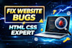 fix HTML CSS bugs and edit your website quickly