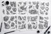 custom an abstract black tattoo design