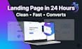 build a customer conversion fast page ai saas landing page in 24h