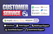provide customer support service for ecommerce via live chat support and email