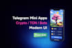 build a telegram bot, mini app with modern UI and animations