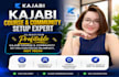 do skool setup, course upload and kajabi community setup, funnel design