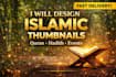 design professional islamic youtube thumbnails