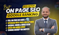 do technical and on page seo audit, fix google indexing and search console