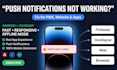 fix push notification issues on your pwa website app, firebase, onesignal
