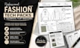 create fashion tech pack, clothing tech pack garment tech pack for production