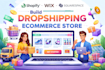 build shopify wix squarespace dropshipping ecommerce store