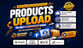 do product upload to your shopify, woocommerce and wix store