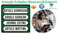 write and publish article on google scholar and index journal reviewed journal