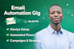 do email marketing automation mailchimp klaviyo flows setup