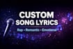 custom song lyrics with emotion and creativity