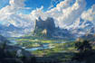 do fantasy landscape illustrations