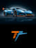 design car and racing logo