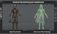 do uv mapping retopology 3d model cleanup texture bake 4k rendering services