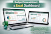 design automate budget spreadsheet excel template dashboard