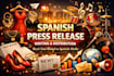 spanish press release writing and distribution to spanish peak media outlets, pr