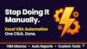 create excel vba macros to automate your repetitive tasks