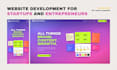 design and develop a website for entrepreneurs and startups