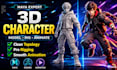 create 3d character model, rigging and animation in maya