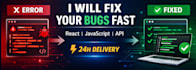 fix bugs in your react, javascript or web application